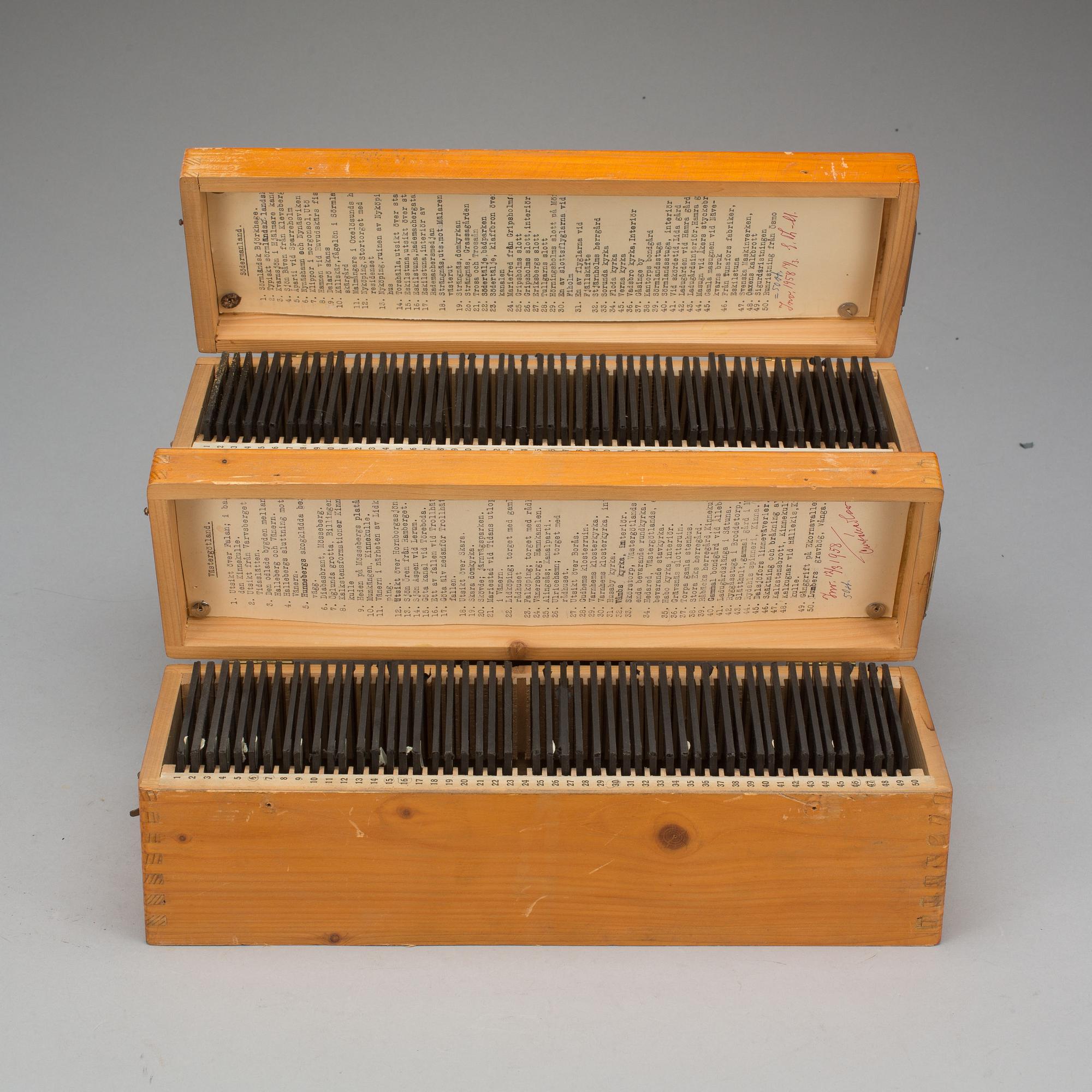 LJUSBILDER, 2 lådor. Södermanland och Västergötland.