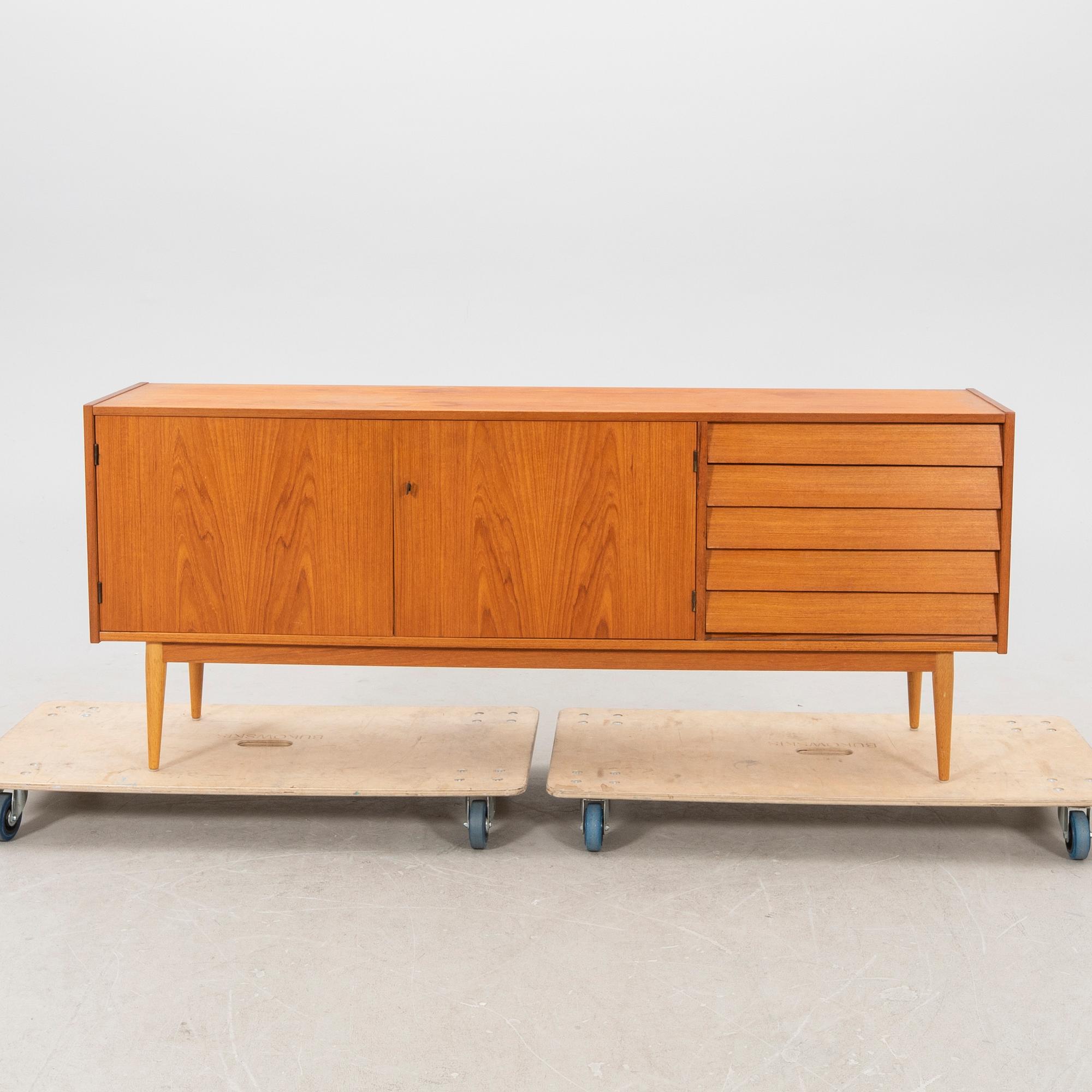 A 1960s teak sideboard.
