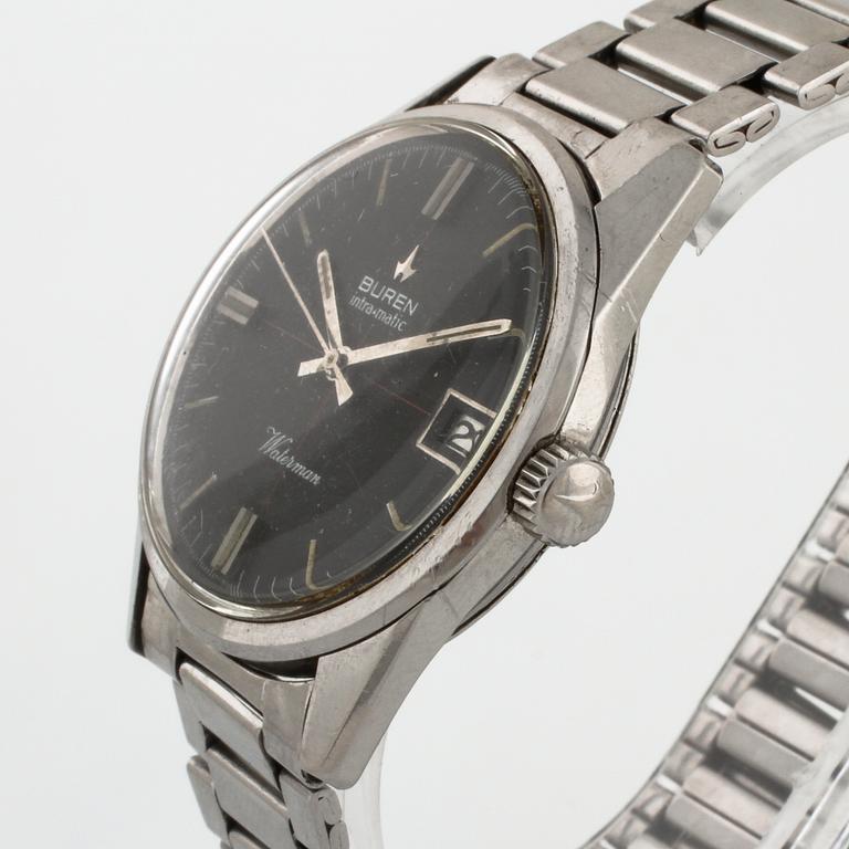 BUREN, Intra-Matic, Waterman, wristwatch, 35 mm.