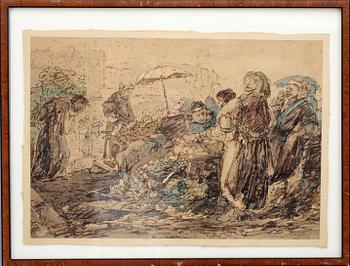 John Leech · JOHN LEECH, hans art. Tuschteckning, bär signatur.