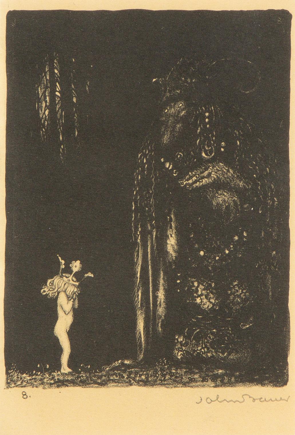 John Bauer, "En sådan eländig liten bleknos, sa Trollet".