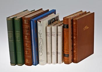 Gunnar Karl Olof Asplund · BÖCKER, 10 st, svensk konst och konsthistoria, bla "Josabeth Sjöberg" av Göran-Axel Nilsson, 1980. Bibliofiluppl 29/333.