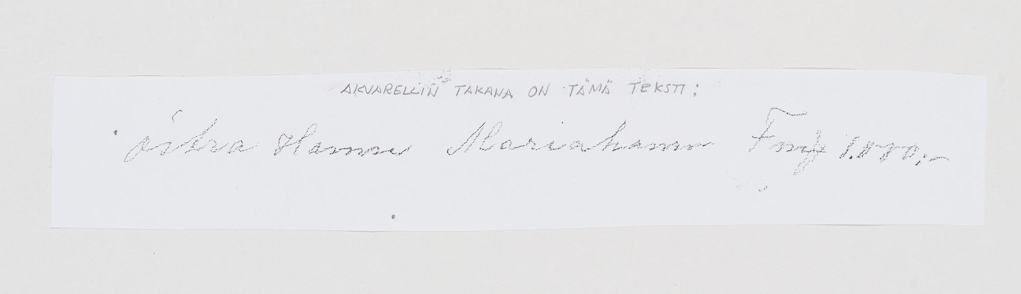 Albert Lindfors, Hamnvy.