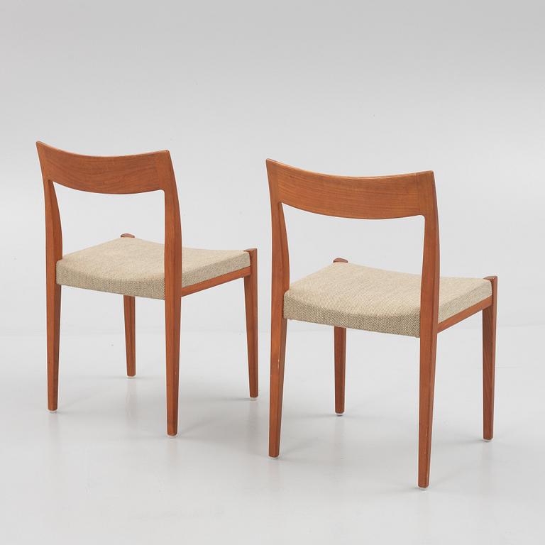 Yngve Ekström, chairs 4 pcs, "Kontiki", Troeds, second half of the 20th century.