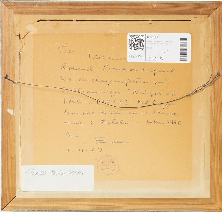 Roland Svensson, taggtråd i skärgårdmiljö.