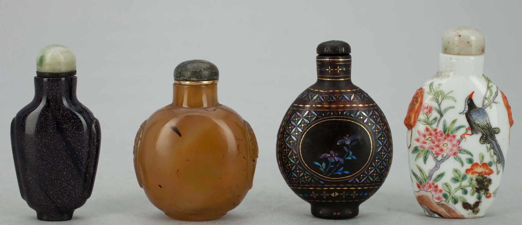 NUUSKAPULLOJA, 4 KPL, Kiina, 1900-luvun alku.