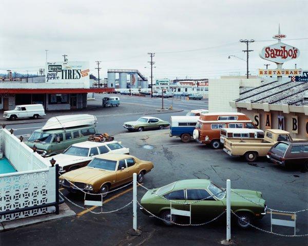 Stephen Shore, "5th Street and Broadway, Eureka, California, September 2, 1974".