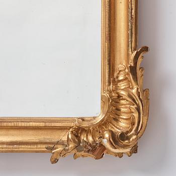 A Rococo dragon mirror.