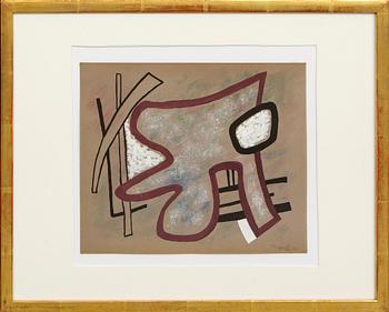 Alberto Magnelli, gouache signed and dated 40.