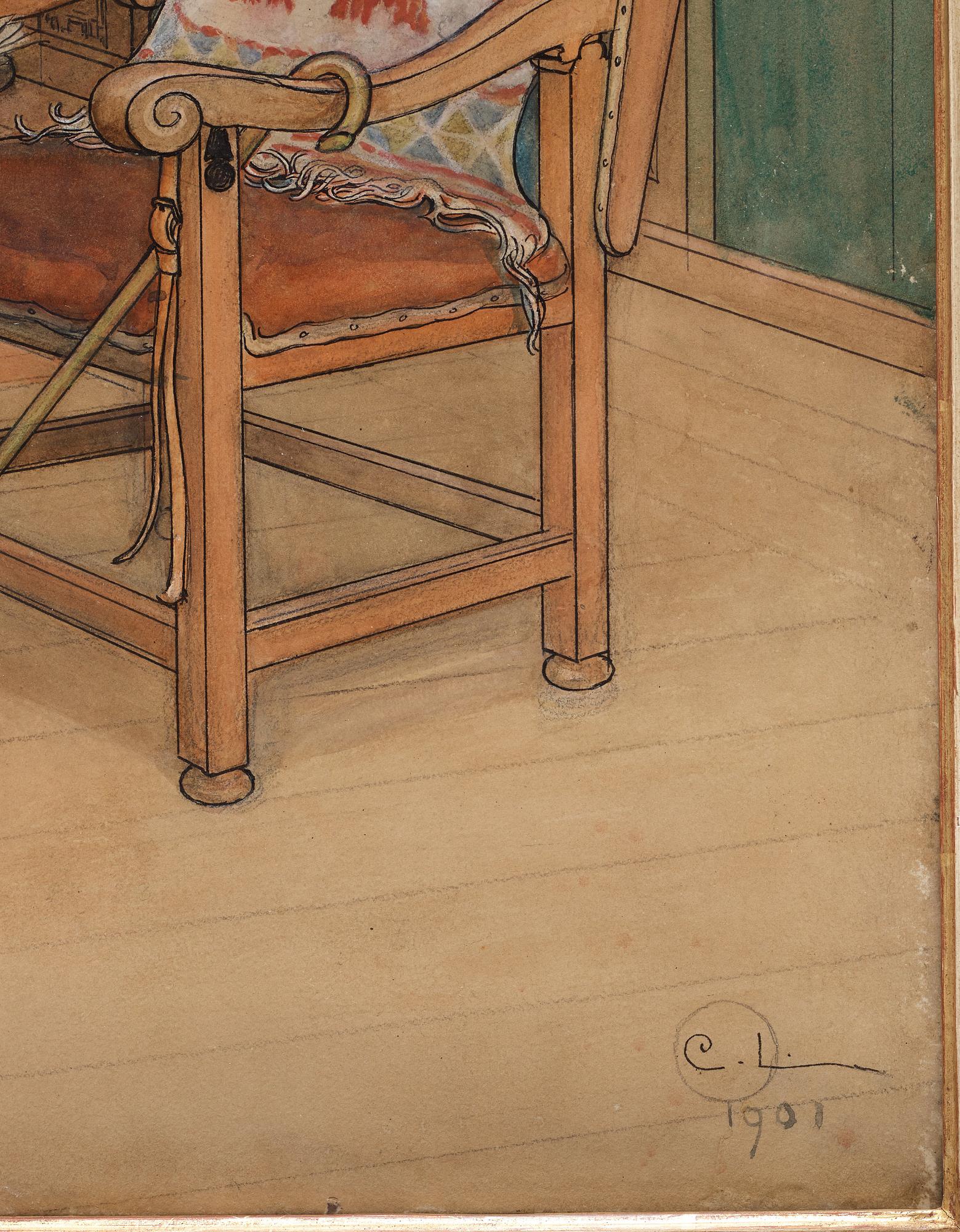 Carl Larsson, "Titt-ut".