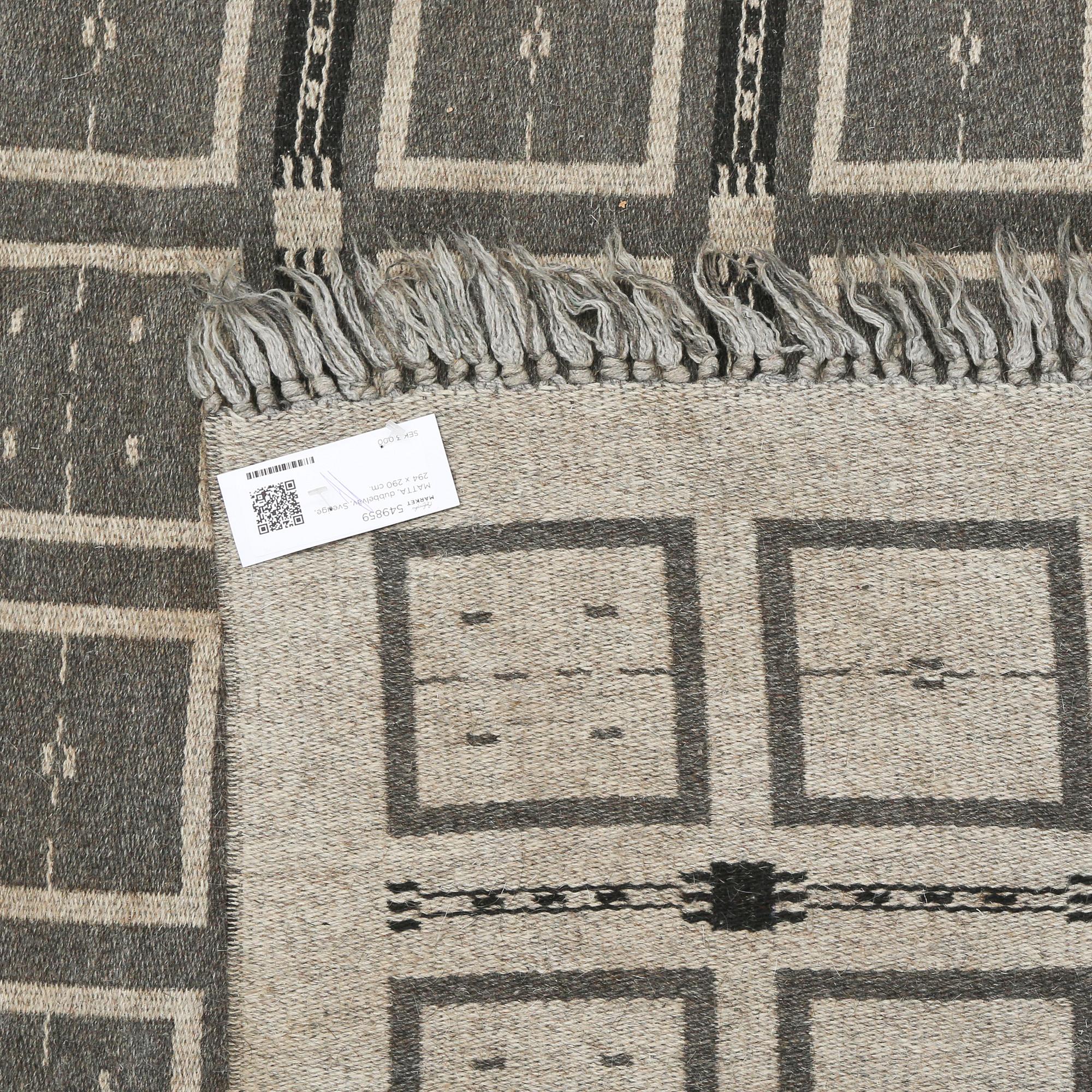 MATTA, dubbelväv, Sverige, 294 x 190 cm.