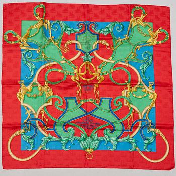 Hermès, scarf, "L'Instruction du Roy en l'exercice de Monter à Cheval".