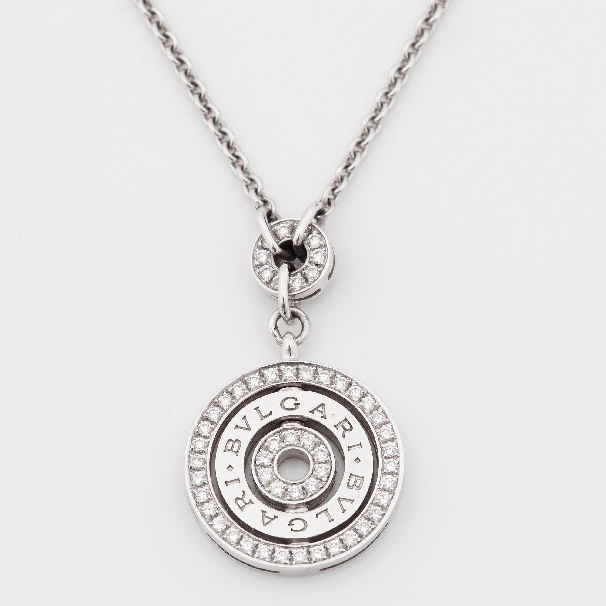BULGARI, collier med briljantslipade diamanter totalt ca 0.65 ct.