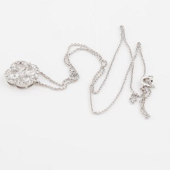 COLLIER, med briljant oval och prinsesslipade diamanter ca 1.50 ct.