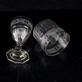 GERDA STRÖMBERG, a part 'Hörningsholm', glass service, Strömbergshyttan, first half of the 20th century (48 pieces).