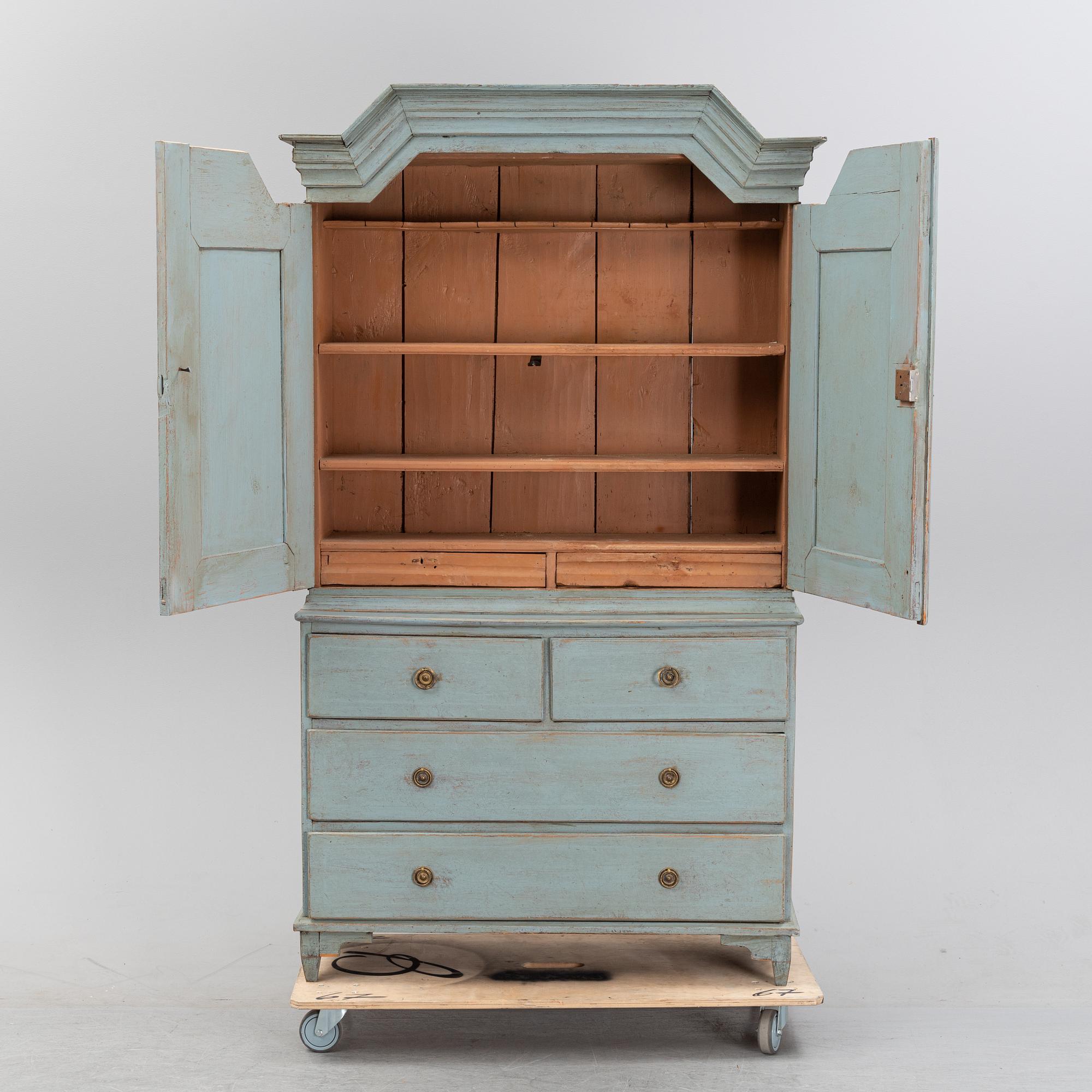 A compostite cabinet 18th and 19th Century.