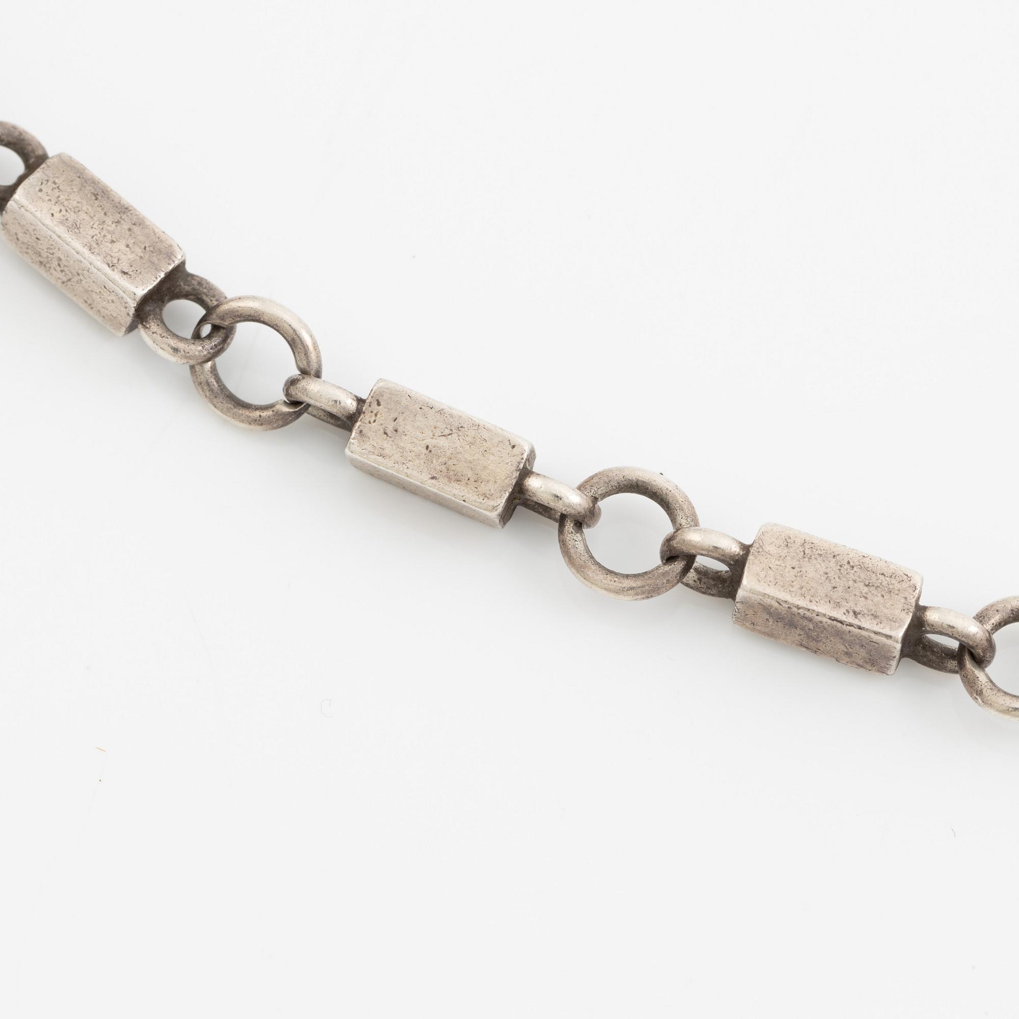 Wiwen Nilsson, necklace, silver, rod links.