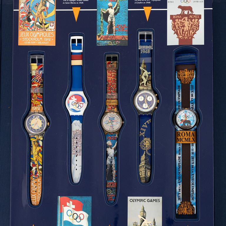 Swatch historical Olympic games collection.