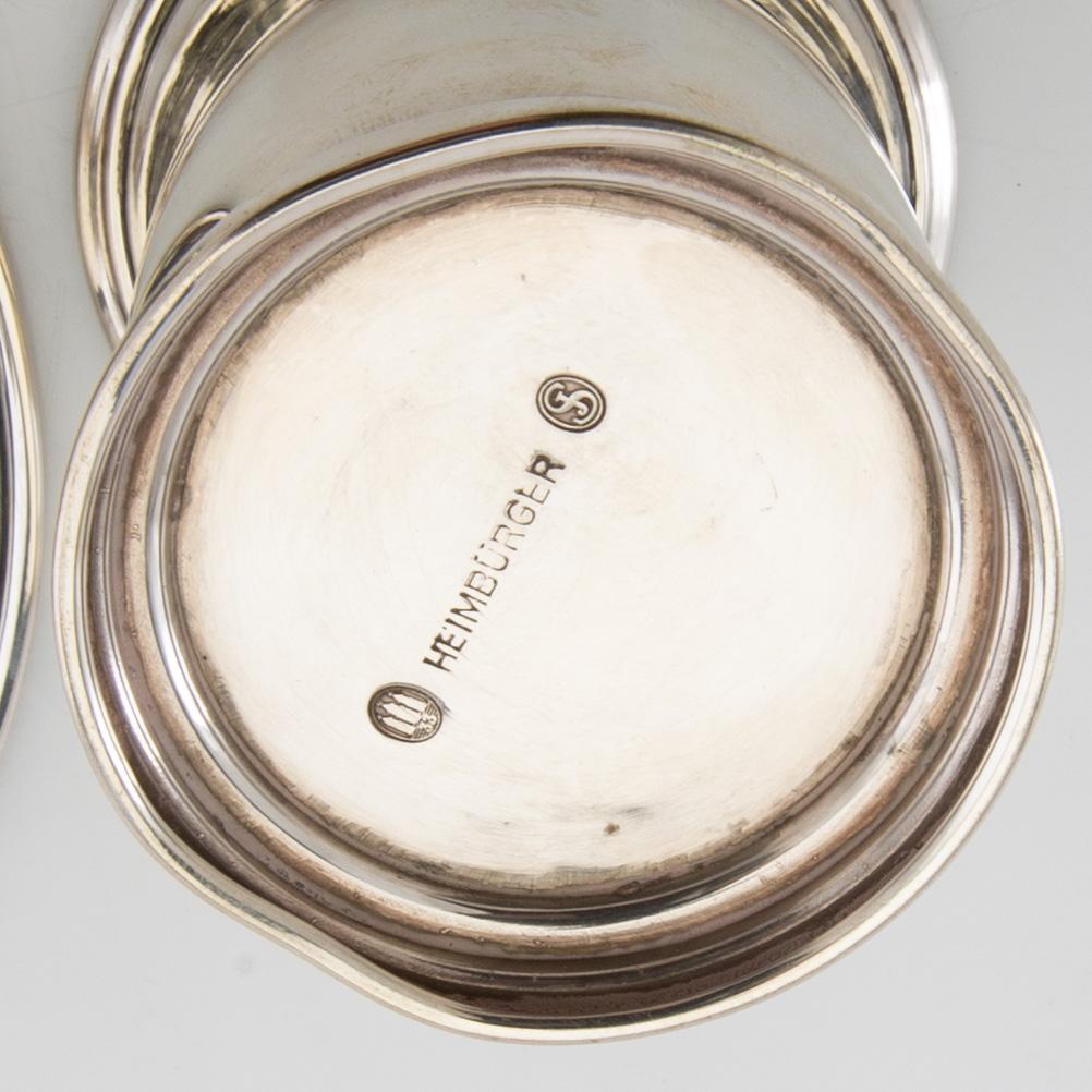 Vase and bowl on foot Silver Heimbürger Denmark 1933 and 1947.