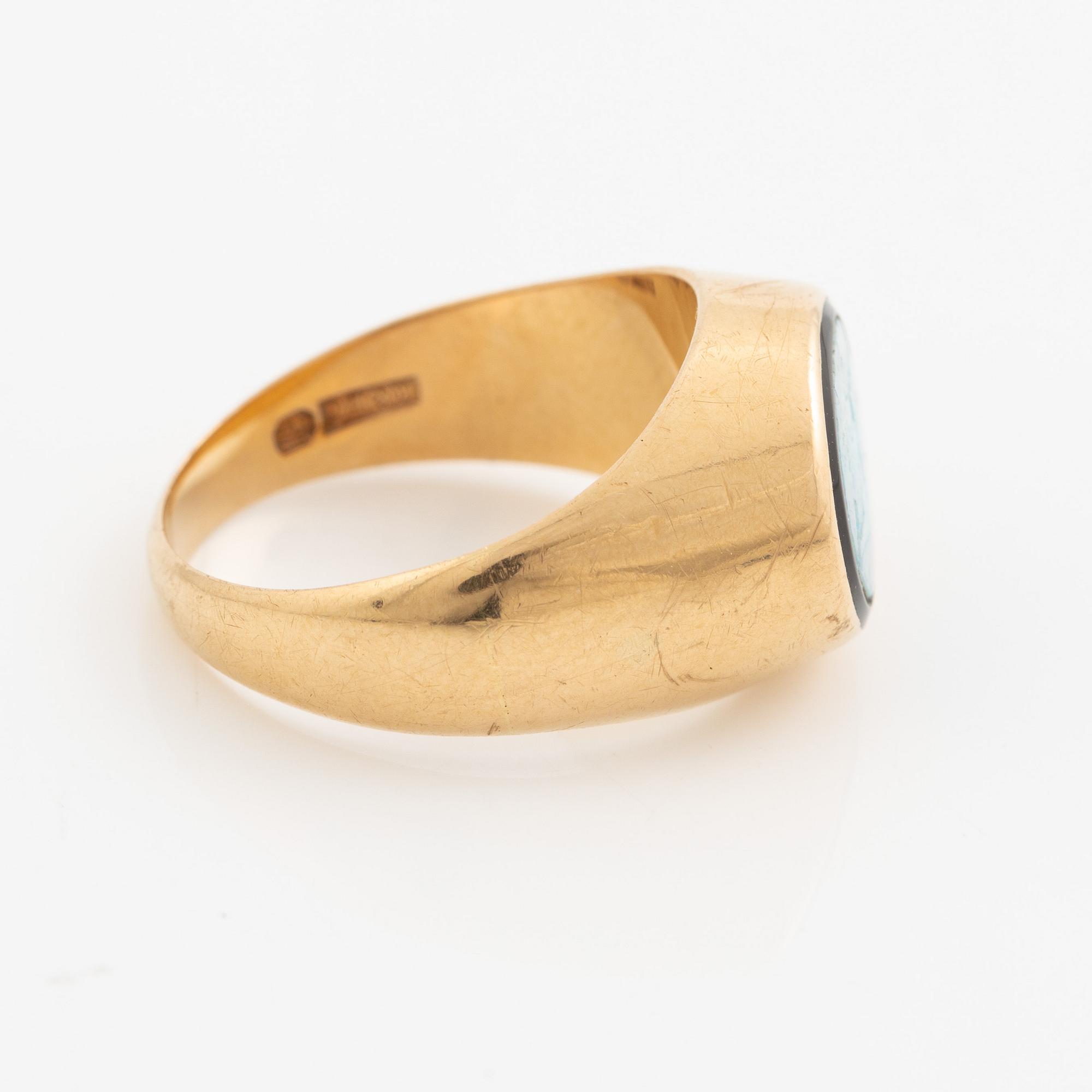 Ring, 18K guld med opal.