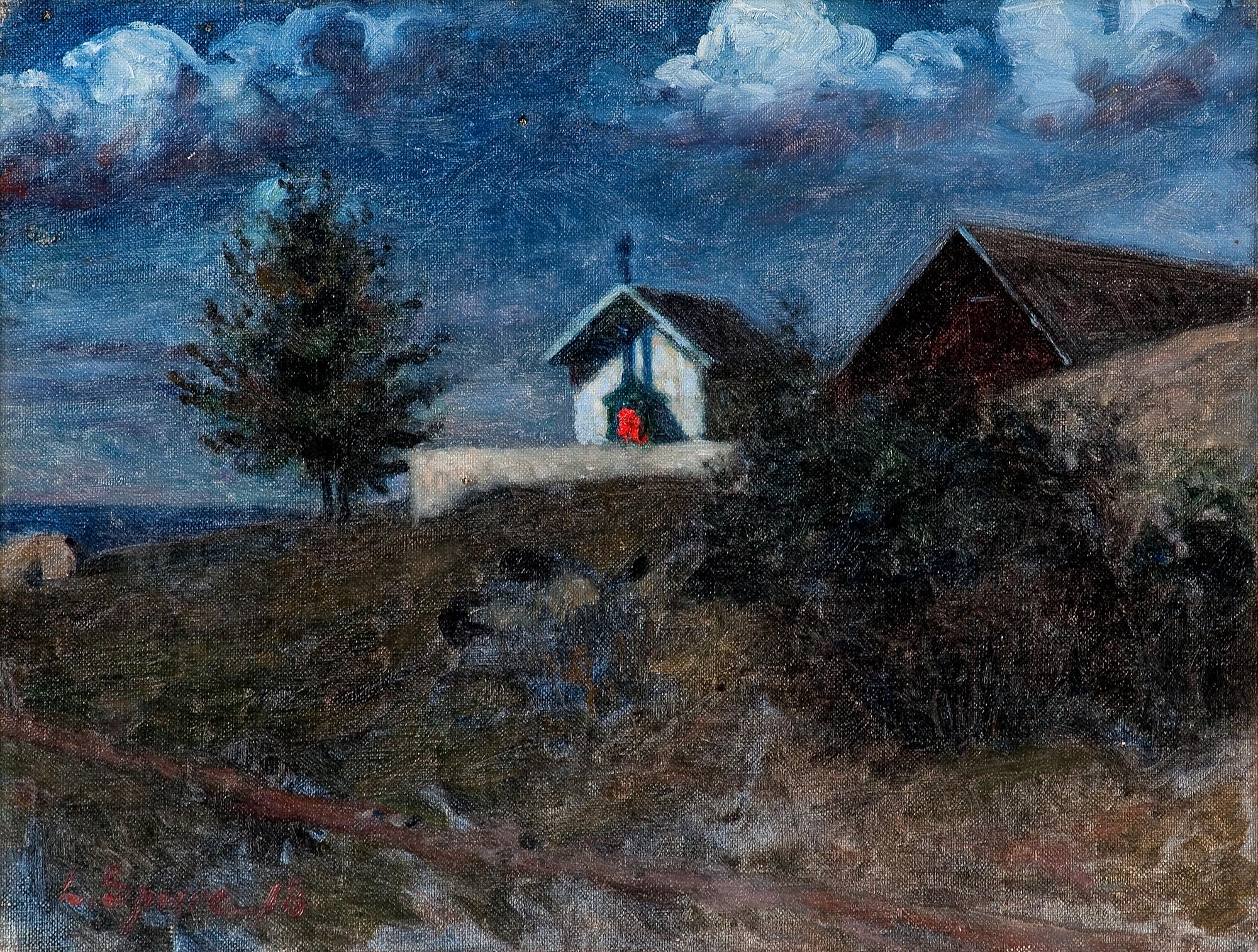 Louis Sparre, EVENING LANDSCAPE.