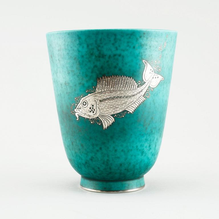 A stoneware vase by Wilhelm Kåge for Gustavsberg, 20th century.
