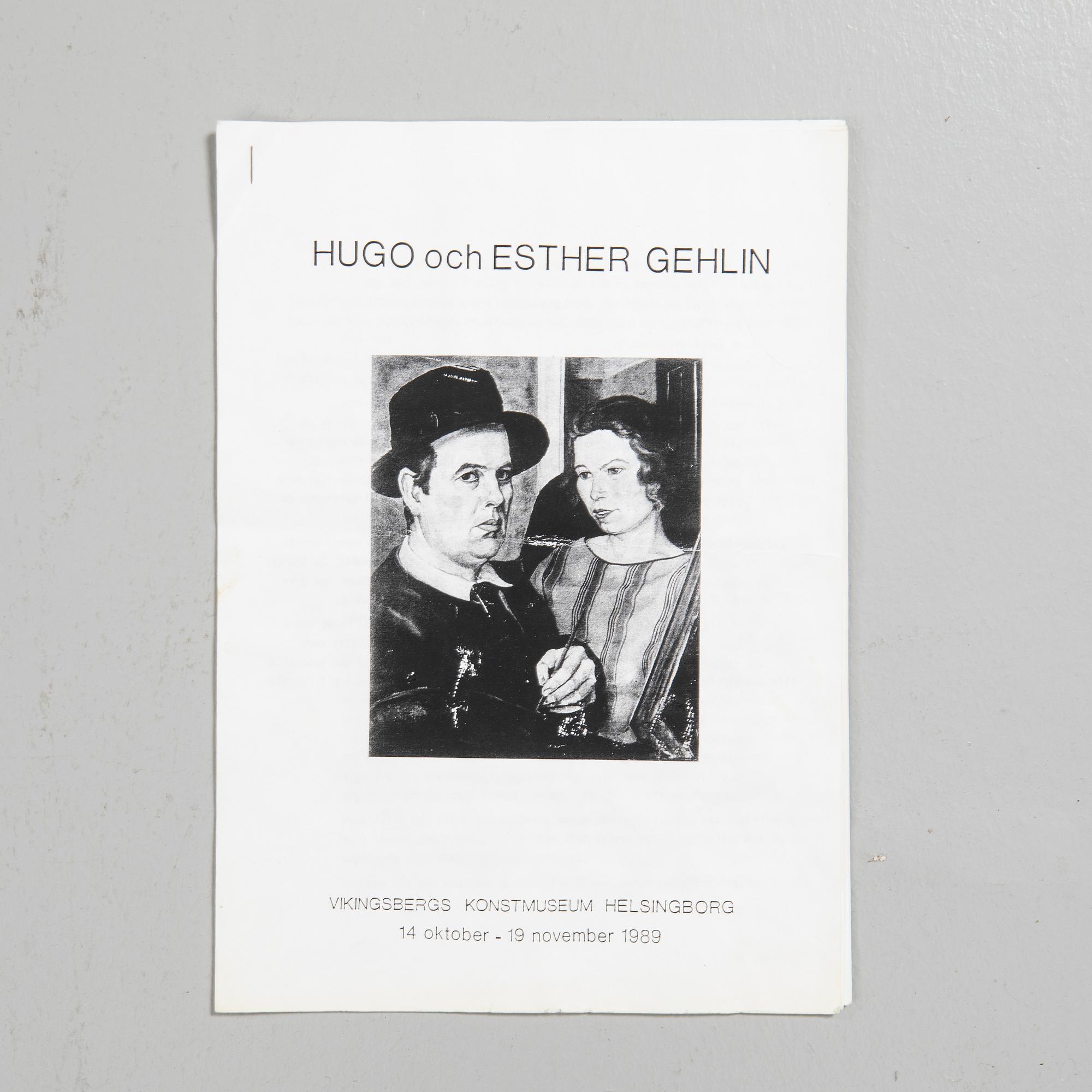 Hugo Gehlin, "Modell med trädocka".