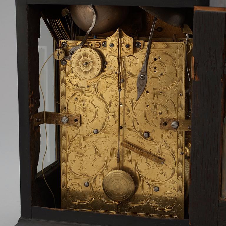 An English early 18th century S De Charmes bracket clock.