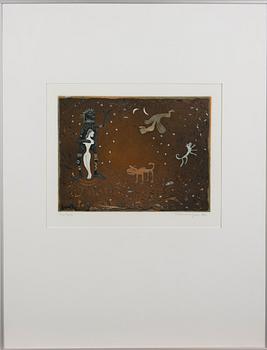 JUHA TAMMENPÄÄ, viivasyövytys ja akvatinta, signeerattu, päivätty -86 ja numeroitu 3/50.