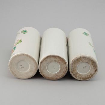 A set of three Chinese vases, 20th Century.