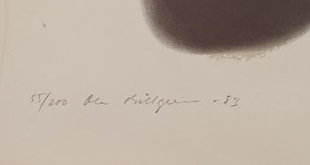 OLA BILLGREN, färglitografi, signerad och daterad -83, numrerad 55/200.