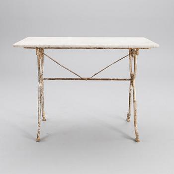 An early 20th century garden table.