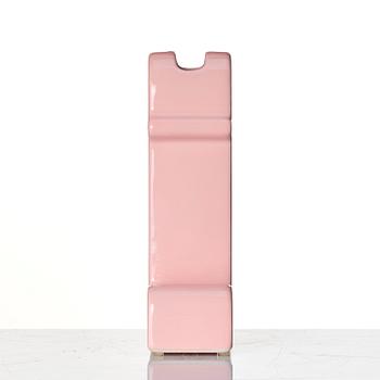 Ettore Sottsass, a 'Shiva' pink glazed ceramic vase, B.D Barcelona, Spain post 1973.