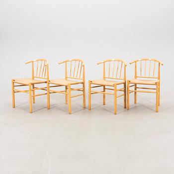 Erik Ole Jørgensen, 4 chairs "J-151", Kvist Mobler Denmark.