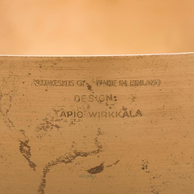 Tapio Wirkkala, Skål, brons, modell TW 476, märkt Design Tapio Wirkkala, Kultakeskus, Made in Finland.