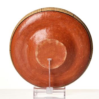 Skål, keramik. Sydamerica, Shipibo-folket, Peru, 1900-tal.