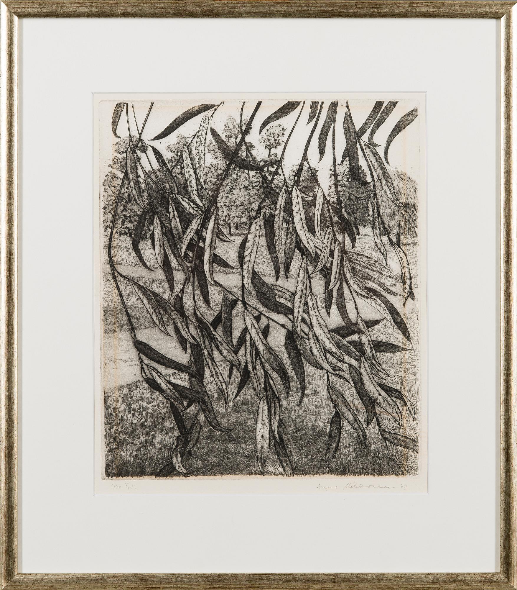 AUNE MIKKONEN, etsning, signerad och daterad -73, numrerad 4/70.