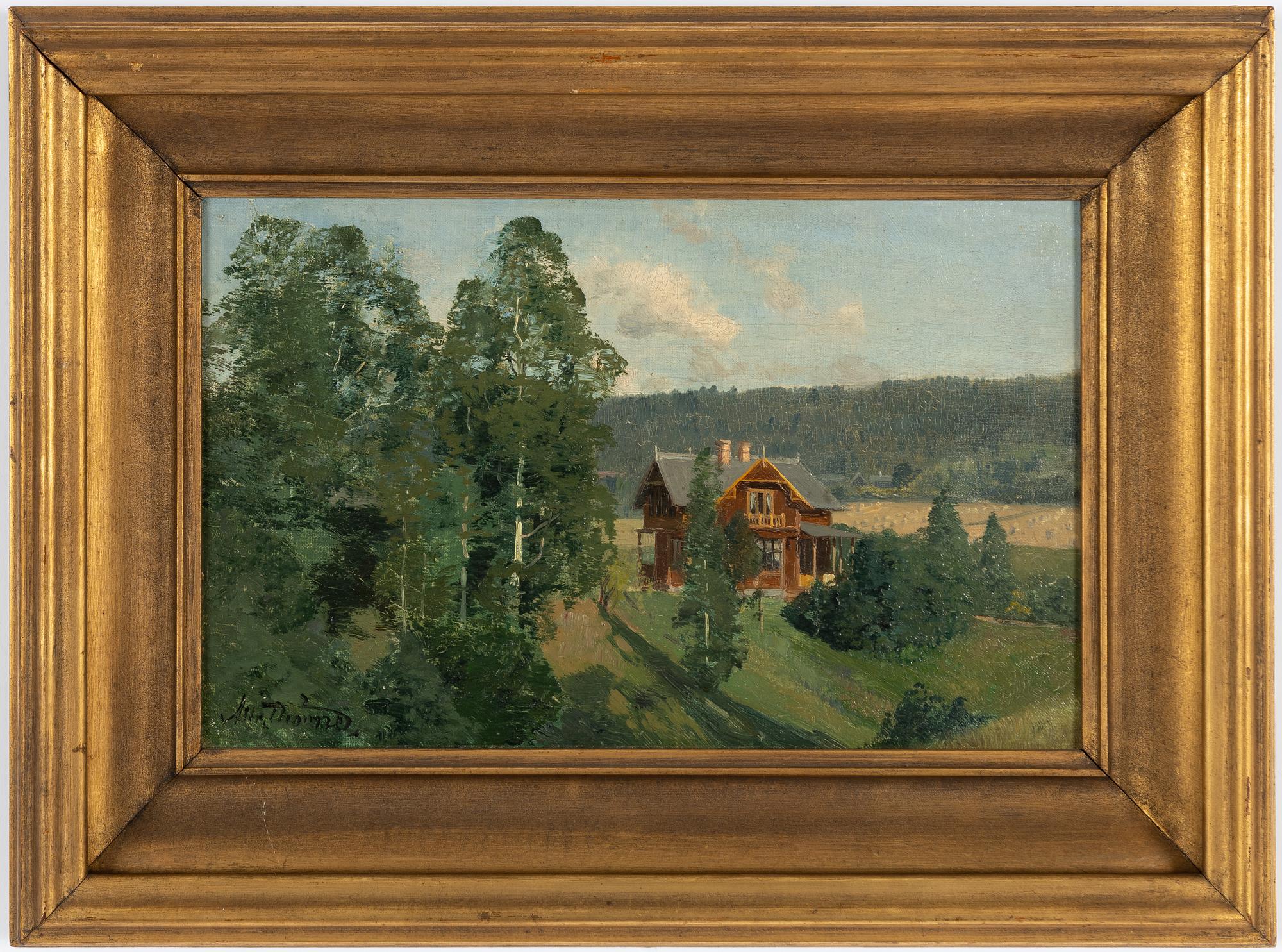 Alfred Thörne,  Vy av Karsfors.