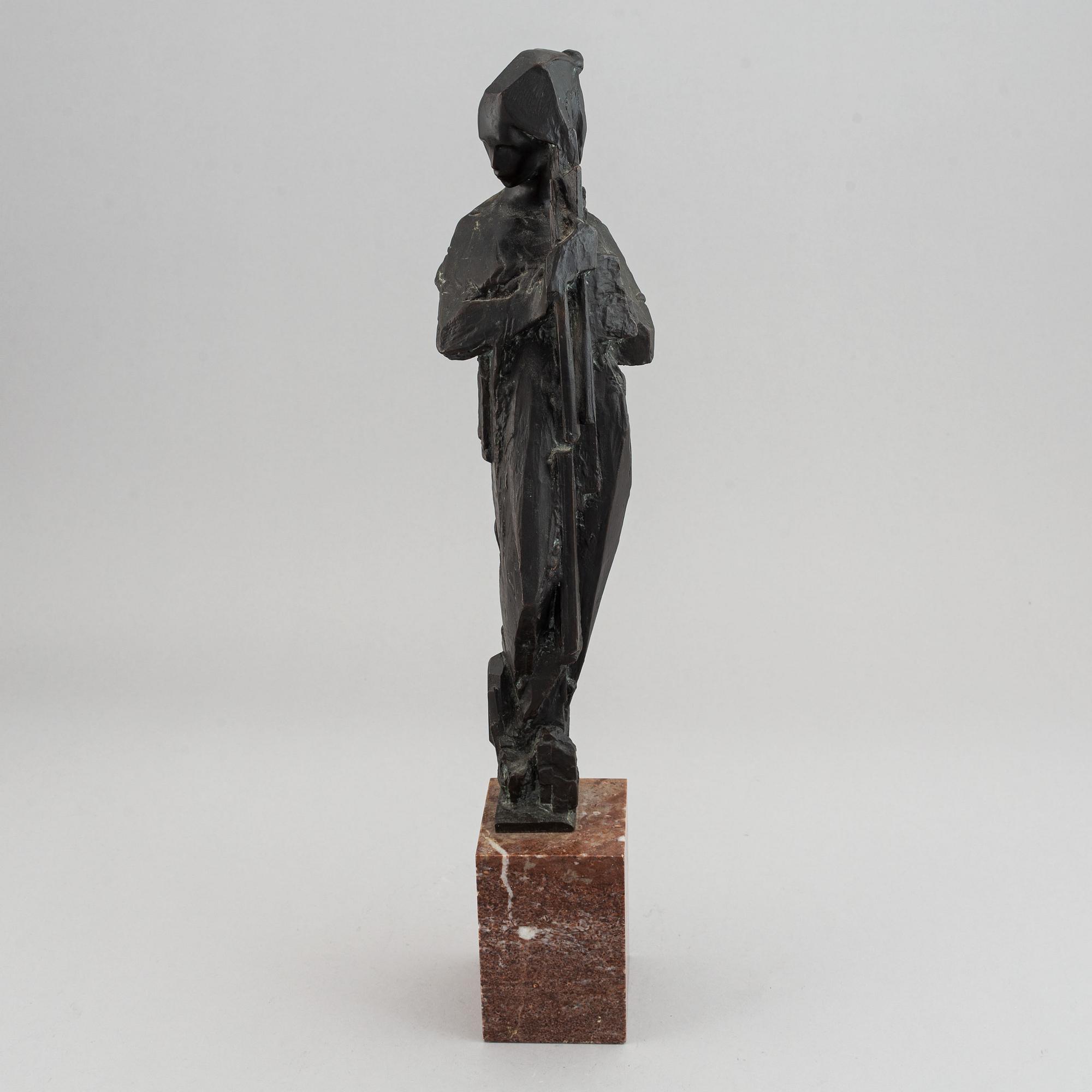 Jan Hána, after. Sculpture. Signed. Bronze. Height 52 cm (including base).