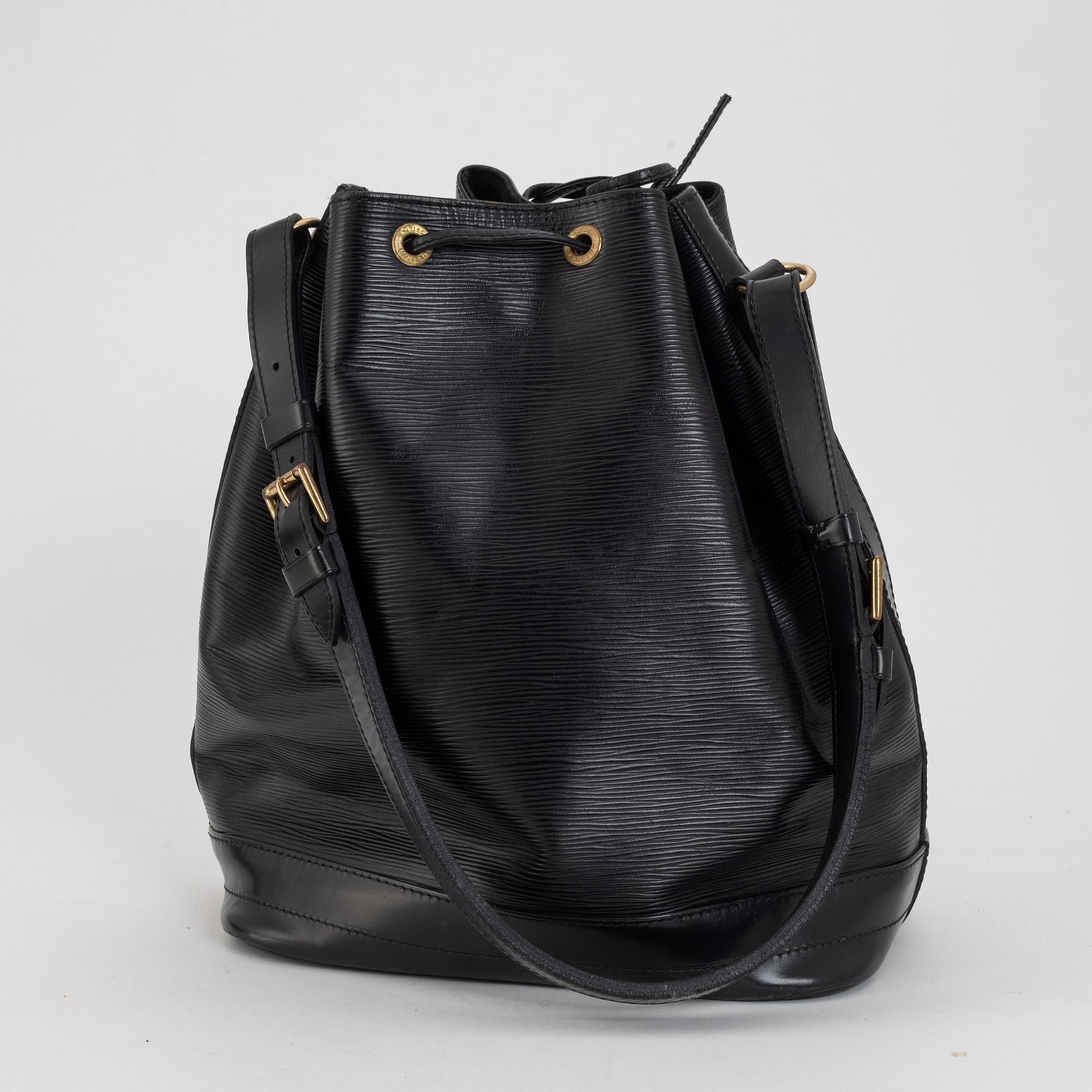 Louis Vuitton, a black Epi 'Noé' handbag, 1994.