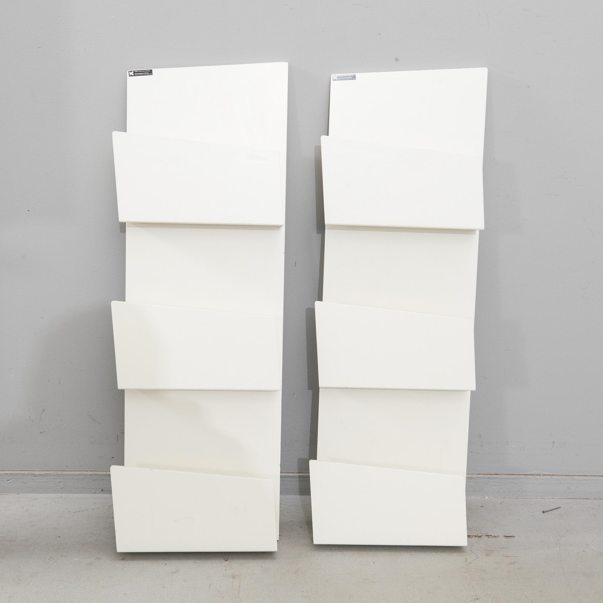 Louise Hederström newspaper racks 2 pcs "Collar" for Karl Andersson & Söner 2000s.