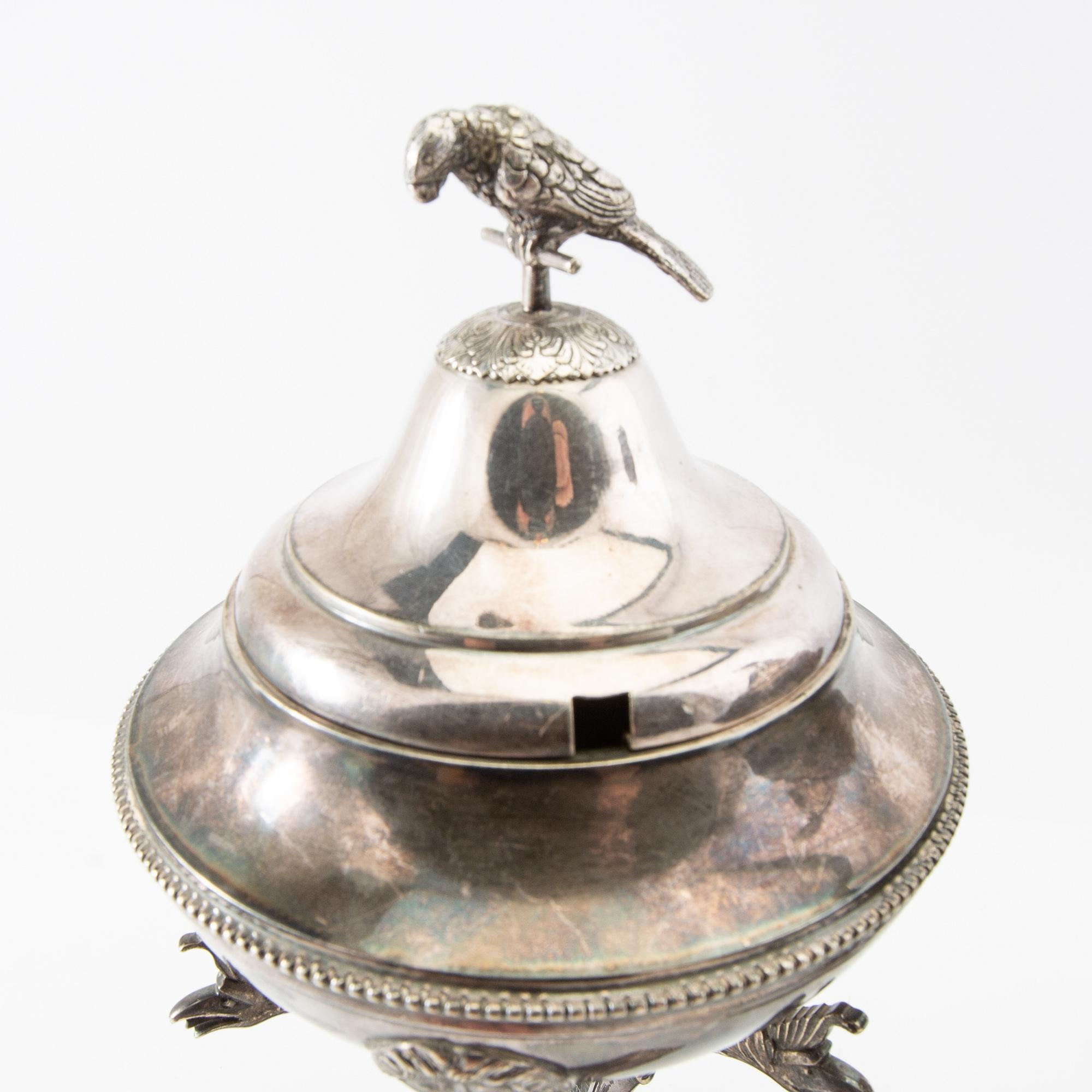 Sugar bowls, a pair, Gustavian style, AG Dufva, early 20th century, silver plate.