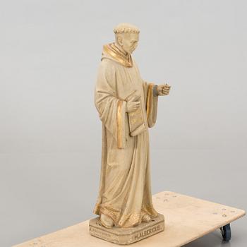 A Dutch concrete sculpture marked J van den Broeck Antwerpen 1907.