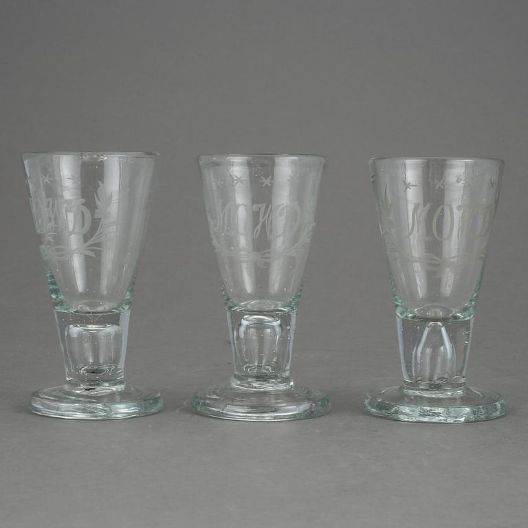 GLAS, 3 st, 1700/1800-tal.