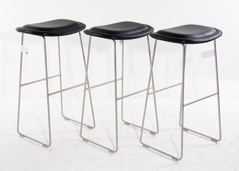 BARSTOLAR, 3 st. Designade av Jasper Morrison, Cappellini, Italien.