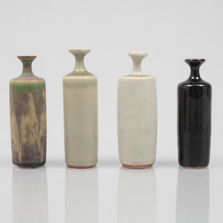 Rolf Palm, a group of eight stoneware vases, Mölle.