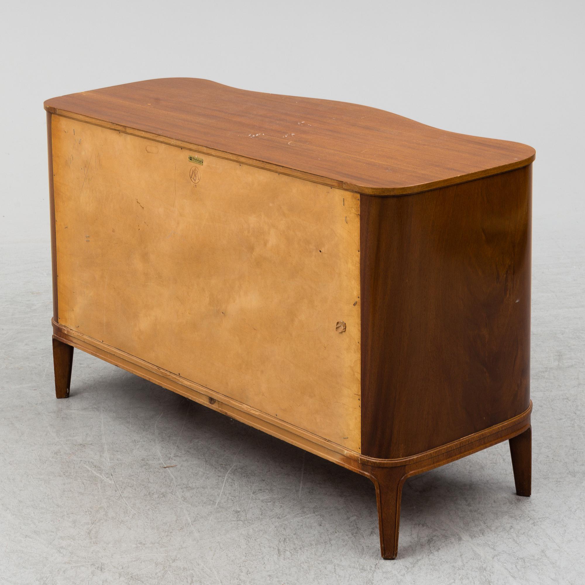 MÖBLER, 6 delar, Swedish Modern, Bodafors möbelfabrik, troligen 1940-tal.