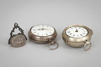 SIGILLSTAMP och HERRFICKUR, 2 st, London, 1800-tal.