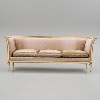 SALONGSGRUPP, 3 delar, Louis XVI-stil, Spanien, 1900-talets första hälft.