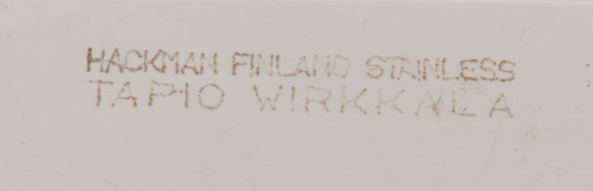 TAPIO WIRKKALA, bestick 7 delar, "Finnpoints" tillverkare Hackman/ Sorsakoski fabrikerna, 1960-tal.